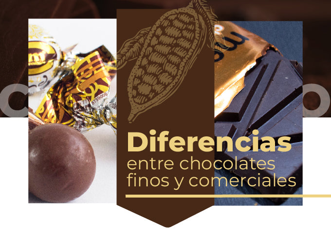 Diferencias entre chocolates finos y comerciales