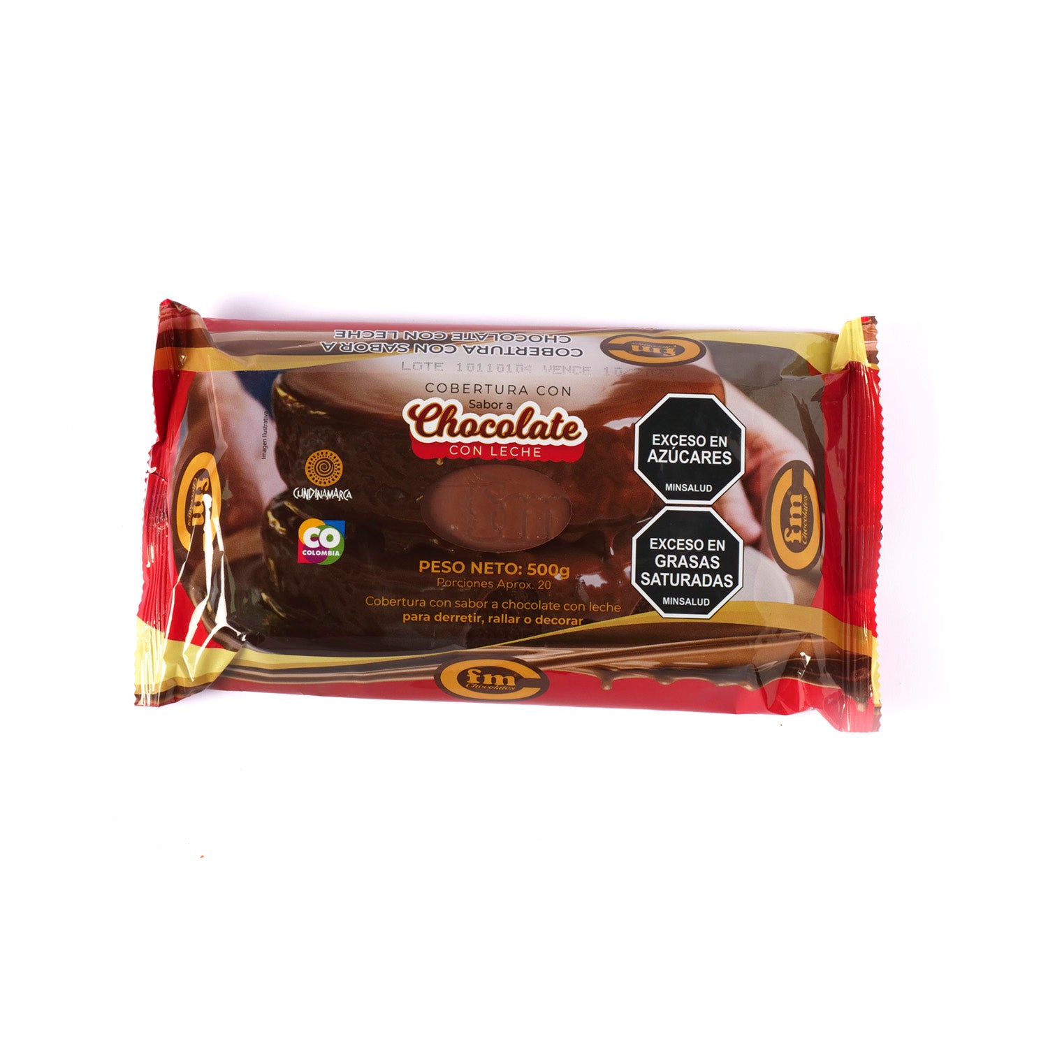 Cobertura chocolate con leche (bloque x 500 gr)