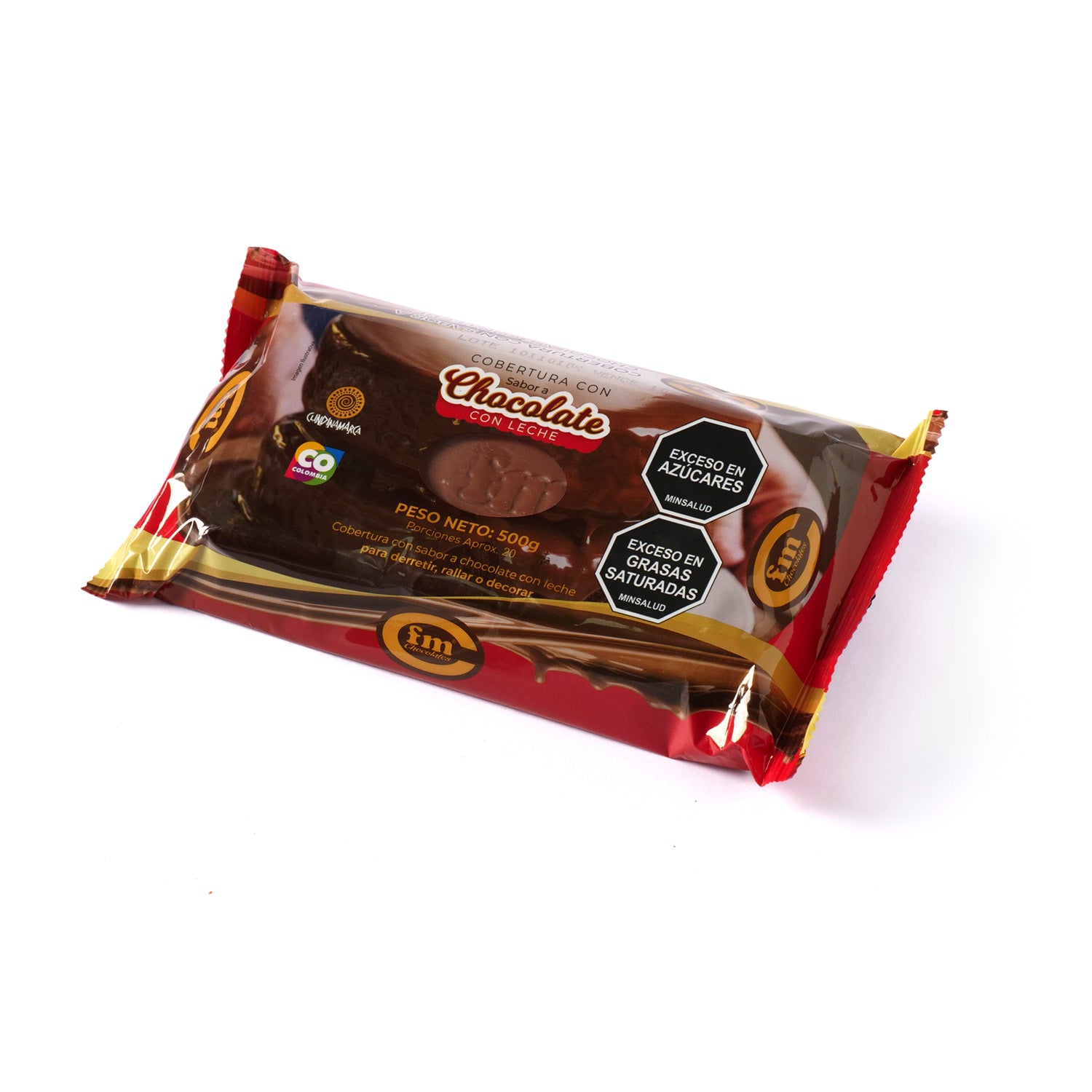 Cobertura chocolate con leche (bloque x 500 gr)
