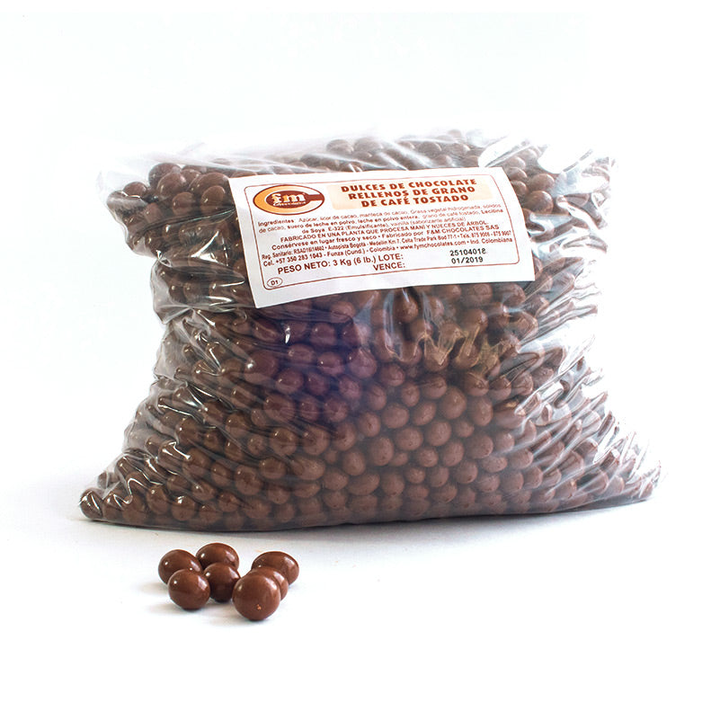 Café cubierto con chocolate x 3 Kg